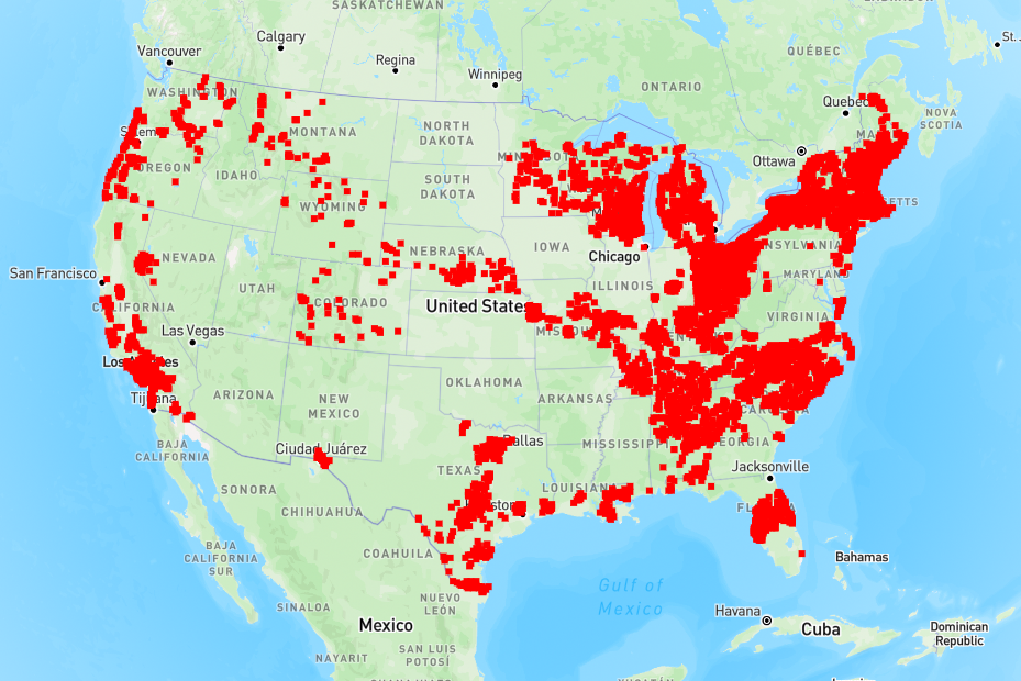 Ver Mapa de Cobertura
