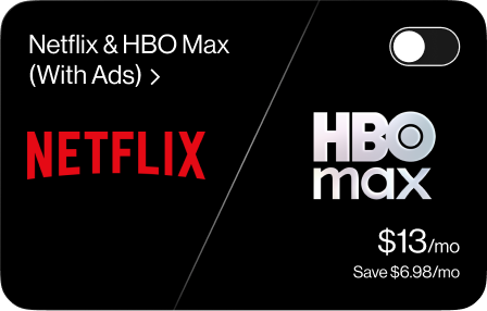 Logo de Netflix y Max con Verizon